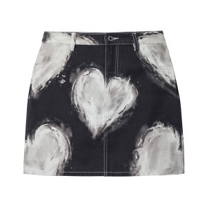Juicy Couture | Cotton Mini Skirt with Heart Design