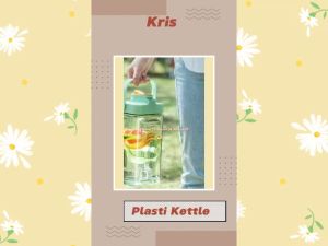 Kris 3.5L Plastic Kettle Coklat Teko Plastik Minum Tap Warna Model Klep Brown Infus Water Tempat Minum Coklat Dan Hijau