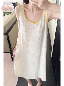 V.C.I | Cotton Padded Straps Slip Dress Home Wear