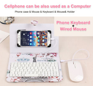 🔥HOT🔥 【Fast Delivery 】Phone Keyboard with Cover Universal Android OTG Tablet and Smartphone Type C Micro USB Cable Office Entertainment Online Study Portable Keyboard