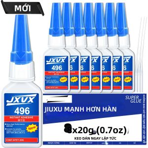 LOOLIFL | 20g Keo Siêu Dính 496 Chất Lỏng Độ Bám Cao Kết Dính Tức Thì Dùng Cho Trang Sức Thủ Công Gỗ Cao Su Kim Loại Kính Da Gel Móng Tay Có Ống Nhỏ Giọt Chính Xác
