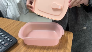 Tupperware 1L Rectangular Microwave-Safe Lunch Box - Large Capacity Airtight & Portable Plastic Food Storage Container for Meal Carrying