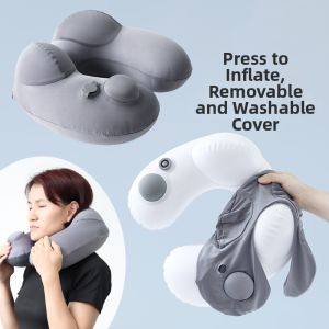 BAG AND GO | Gối Du Lịch Bơm Hơi Di Động Hình Chữ U Hỗ Trợ Cổ