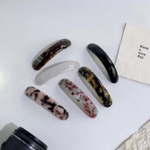 1 PC multi-color acetic acid curved single spring clip half braid low ponytail suitable for elegant womens hair accessories