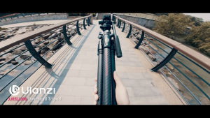 Ulanzi JJ06 GlideGo 187cm Carbon FIber Video Tripod Stand Base 360° Ballhead for DSLR Camera