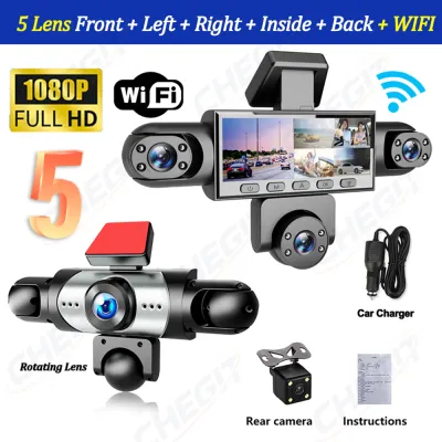 Upgrade 4/5Channel 360 Degree Car Dvr 1080P Video Recorder WiFi APP Dashcam 24h Parking Monitor Rear View Camera Car Recorder