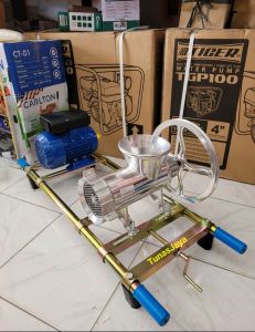 Mesin Giling Daging NO 32+Mesin Penggerak GX160 Siap Pakai