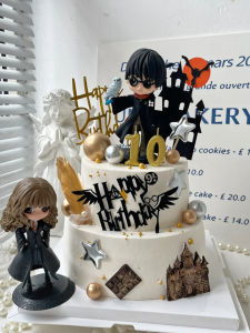 Q Version Harry Potter Cake Decoration Hermione Cartoon Doll Display Piece Magic Castle Theme Bat Baking Plug-In Decoration