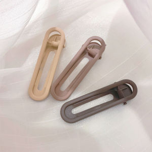 กิ๊บติดผมแบบหน้าม้าสไตล์เกาหลีสำหรับผู้หญิง 3 ชิ้น กิ๊บติดผมแบบไม่มีรอยต่อ กิ๊บติดผมแบบปากเป็ด กิ๊บติดผมแบบข้าง