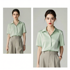 YAKEJIA | Smooth Wrinkle-Resistant Blouse for Women