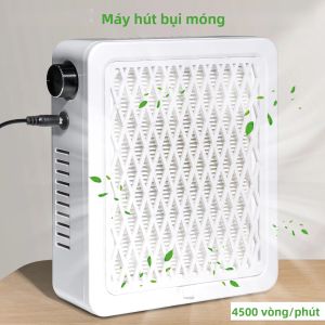 Máy Hút Bụi Móng Chuyên Nghiệp 4500 Vòng/phút Siêu Hút Máy Hút Bụi Làm Móng Với Bộ Lọc Dành Cho Móng Acrylic Động Cơ Không Chổi Than