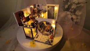 Mô Hinh Nhà Gỗ Diy LOFT Căn hộ Sang Trọng K-028 (Kèm Mica +keo)