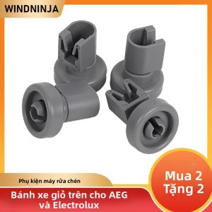 Bộ 4 Bánh Xe Giỏ Trên Máy Rửa Chén Tương Thích Với AEG Electrolux Favorit Privileg Zanussi - Thay Thế Bánh Xe Giỏ Trên Máy Rửa Chén