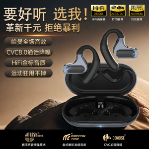 Original Active Noise Reduction 5.4 Bluetooth Earphones APP Customized Sound Effect Sports Waterproof Call Noise Reduction Ear Hanging Style
