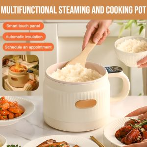 [Sugar Control Artifact] Multifunctional Steaming And Cooking Pot 2l Non Stick Electric Pot Portable Steamer Frying Pan