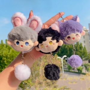 Game Love and Deepspace Keychain Xavier Zayne Rafayel Ralayo Shen Xinghui Li Shen Qi Yu Pendant Plush Doll Key Rings Accessories