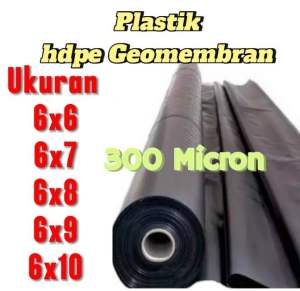 geomembran HDPE tebal 300 micron berbagai ukuran ( kolam ikan & Terpal Tambak (