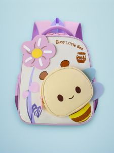 Cute Cartoon Backpack for Boys And Girls 3-5-6 Years Old Nursery School Bag Double Shoulder Bags Trendy Kids Bookbag