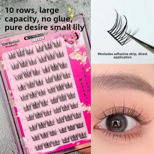 Natural Looking Sunflower False Eyelashes Self Adhesive No Glue Easy to Use Sweat Proof Devilish Cute Beauty Tools from Mainland China