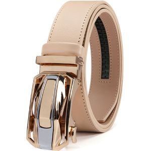Men Belts Leather Waist Strap Male Automatic Buckle Waistband Mens High Quality Girdle Belts for Women Men Gifts 105 115  125cm