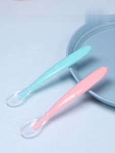 SK-C1026 Sendok Bayi MPASI Bahan Silikon Lentur Peralatan Makan Bayi BPA FREE / Baby Spoon Import