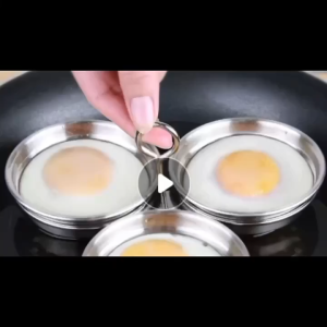Egg Poacher Stainless Steel Egg Broiler Omelette Mold Egg Maker Cup Nonstick Egg Steamer Kitchen Cooking Tool