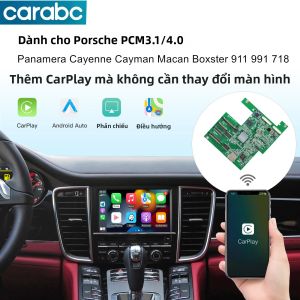 Hệ Thống CarPlay Không Dây Và Android Auto Cho Porsche PCM3.1 PCM4.0 Panamera Cayenne Cayman Macan Boxster 911 991 718 Với Camera Lùi