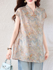 DAIXIANGFEIZI | Chinese Style Summer New Fashion Short Sleeve Blouse