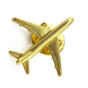 Metal Airplane Brooch Diy Fashion Alloy Badge Vintage Pin Buckle Badge Buckle Jewelry Accessories