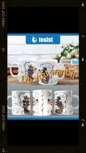 Insist Cup Of Coffee MUGMK1003 Personalized Mickey Cartoon Coffee Cup for Tea Mug to Happy Birthday