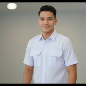 Kemeja Putih PDH ASN. Baju Seragam Kerja Putih | Kemeja Dinas Putih Lengan Pendek | American Drill