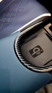 Dolphin BYD เกียร์รถคอนโซล วัสดุคาร์บอนไฟเบอร์ BYD Dolphin Center แผ่น การควบคุมตกแต่ง 2023 Dolphin อุปกรณ์เสริม อุปกรณ์ตกแต่งภายใน