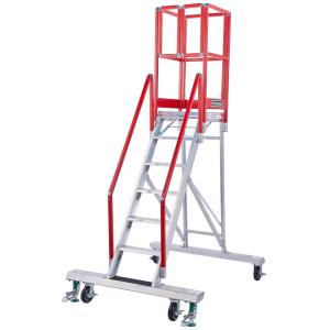Hasegawa | Aluminum Foldable Mobile Platform Ladder with Handrail