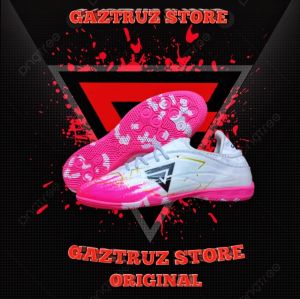 GAZTRUZ//SEPATU FUTSAL VENTURE GAZTRUZ ORIGNAL//Sepatu futsal orignal terbaru pink putih
