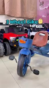 DUCKIE POUTY Kids Three wheels rubber bicycle pedal kids bike ages 2.5-7 years old