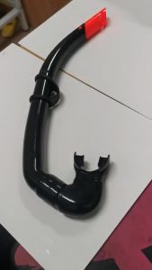 Silicone Diving Snorkel Arc-Bite Soft Comfortable Swimming Snorkel for Freediving Spearfishing Swimming
