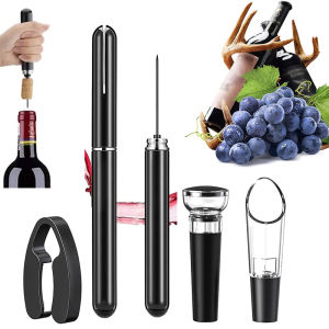 Air Pump Wine Bottle Opener Champagne Bottle Opener Stainless Steel Needle Corkscrew Pin Cork Remover Kitchen Bar Widgets