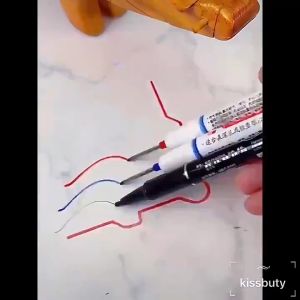 20mm Long Tip Deep Hole Extension Marker Permanent White Black Red Acrylic Paint Pens Extra fine Tip Oil Based Paint Markers Quick Drying and Waterproof Marker Pen for Metal Rock Wood Fabric Plastic Canvas GlassMugs Painting