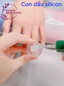 Con dấu silicon in móng tay chuyên dụng ngành nail. Transparent silicone seal - D015