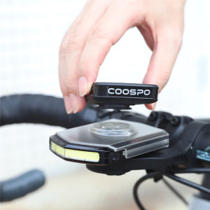 COOSPO ไฟจักรยานไฟหน้ากลางวันจักรยานความปลอดภัยการมองเห็นด้านข้างไฟหน้าใช้งานร่วมกับ Garmin XOSS IGPSPORT แบบชาร์จไฟได้