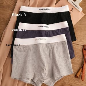 JIAZINI | Mens Cotton Underwear Loose Fit Antibacterial Briefs Flat Front Mid Waist Design Comfortable Sporty Style Pure Color Shorts