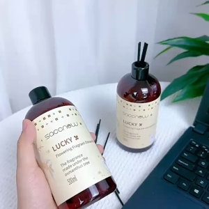 500ML Large Bottle Diffuser Refill Essential Oil Reed Diffuser Refill Aromatherapy Home Air Freshener Oil Scent Fire-free Hotel Perfume Fragrances Rattan Sticks