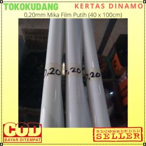 020 mm Mika Film Putih Ukuran 40x100 cm Kertas Pelapis Gulung Motor Listrik Hiasan Lampu Kesenian