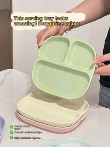 XIAOHUANGLU | Stylish Sectioned Ceramic Dish for Individual Use