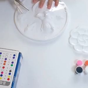 ChildrenS Diy Coloring 3d Painted Plaster Doll Christmas Puzzle Handmade Relief Painting