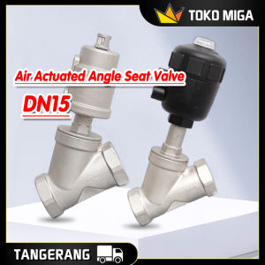 Angle Seat Piston Valve / Katup Sudut Udara Pneumatik 1 / 2 " 0.3-1mpa