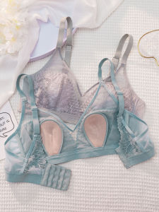 Light Breathable Large-Bust Minimizing Lift Wire-Free Anti-Sagging Rabbit Ears Bra