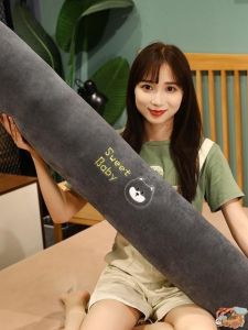 Lkhoyu Girls Leg-Supporting Sleep Pillow Long Pillow Bedside Cushion Bed Side Sleeping Long Cushion Removable and Washable Pillow