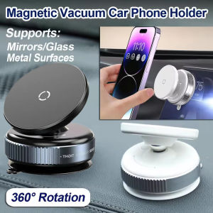 2025 New Vacuum Adsorption Car Phone Holder Suction Cup Stand Screen Glass Navigation Lazy Person Magnetic Suction Phone Bracket