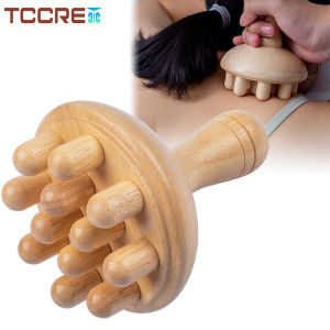1Pcs Wooden Mushroom Massager Body Wood Therapy Massage Tool Anti CelluliteMaderoterapiaLymphatic DrainageMuscle Pain Relief